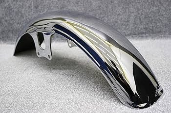 汎用 鉄 フェンダー メッキ/ゼファー400/χ 750 ゼファー1100 Amazon | Z2タイプ フロント 鉄フェンダー メッキ /ゼファー